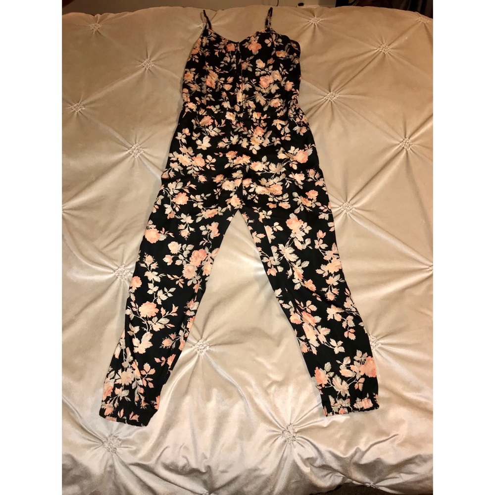 5/48 Tank Top Floral Jumpsuit